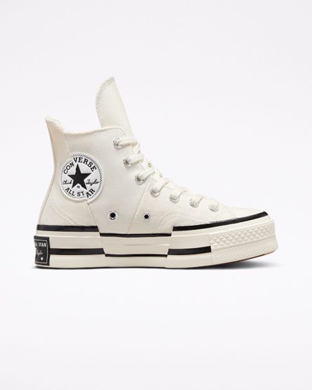 Pánské Boty Vysoké Converse Chuck 70 Plus Béžový Černé | CZ IBZU36